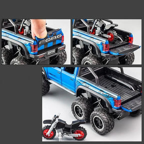 Miniatura Ford Raptor F150 Modificado Off-Road, Escala 1/28