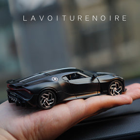 Miniatura Carro Bugatti La Voiture Noire Escala 1:32, Ultra Detalhada, Metal - Edição Limitada