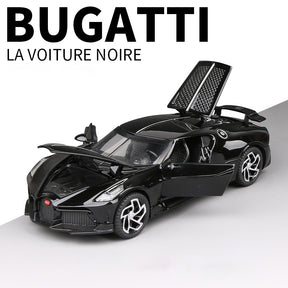 Miniatura Carro Bugatti La Voiture Noire Escala 1:32, Ultra Detalhada, Metal - Edição Limitada