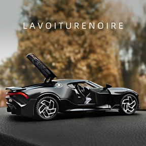 Miniatura Carro Bugatti La Voiture Noire Escala 1:32, Ultra Detalhada, Metal - Edição Limitada