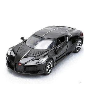 Miniatura Carro Bugatti La Voiture Noire Escala 1:32, Ultra Detalhada, Metal - Edição Limitada