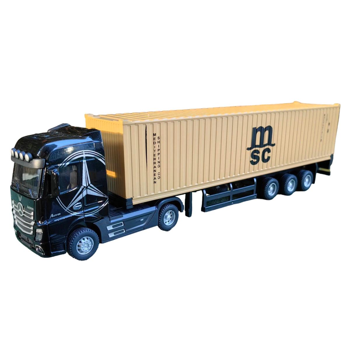 Miniatura Caminhão Mercedes-Benz Com Container, Escala 1:50