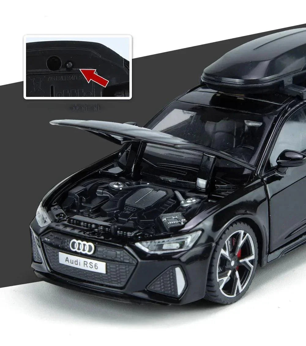 Miniatura Carro Audi RS6 Metal, Escala 1/32 6