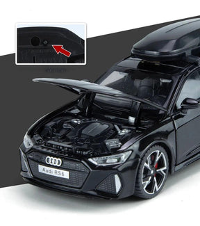 Miniatura Carro Audi RS6 Metal, Escala 1/32