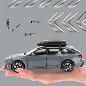 Miniatura Carro Audi RS6 Metal, Escala 1/32