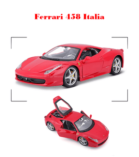 Miniatura Carro Ferrari 458 Italia Escala 1:24 Metal