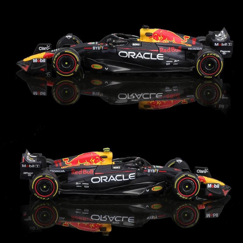 Miniatura Fórmula 1 Red Bull, Modelo 2023, Escala 1:43, #1 Verstappen, #11 Perez