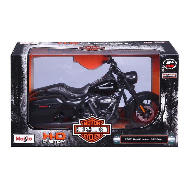 Miniatura Moto Harley Davidson Road King 2017, Escala 1:12