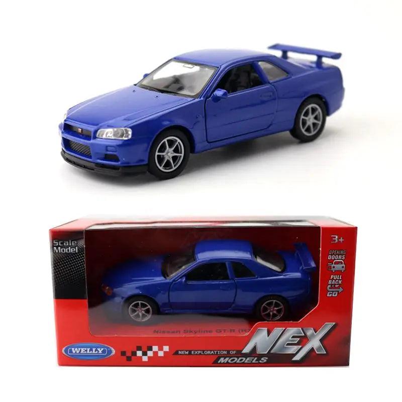 Miniatura Nissan Skyline GTR R34, Escala 1/36