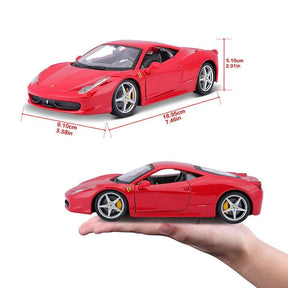 Miniatura Carro Ferrari 458 Italia Escala 1:24 Metal