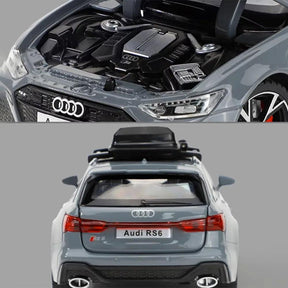 Miniatura Carro Audi RS6 Metal, Escala 1/32