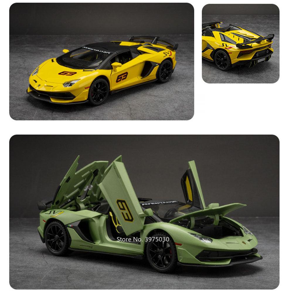 Miniatura Carro Lamborghini Aventador SVJ 63, Escala 1:24