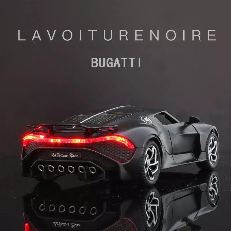 Miniatura Carro Bugatti La Voiture Noire Escala 1:32, Ultra Detalhada, Metal - Edição Limitada