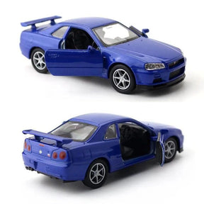 Miniatura Nissan Skyline GTR R34, Escala 1/36