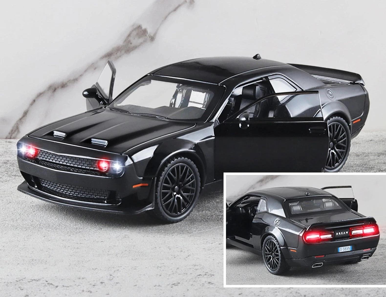 Miniatura Carro Dodge Challenger Hellcat, Escala 1/32, Metal