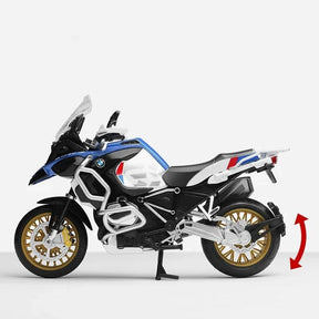 Miniatura Moto BMW R1250 GS, Escala 1:12, Feito em Metal