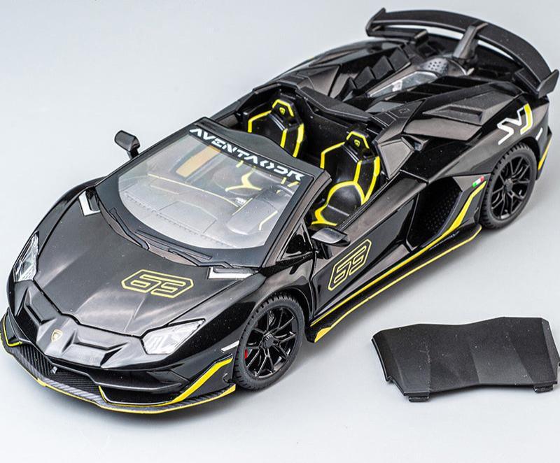 Miniatura Carro Lamborghini Aventador SVJ 63, Escala 1:24