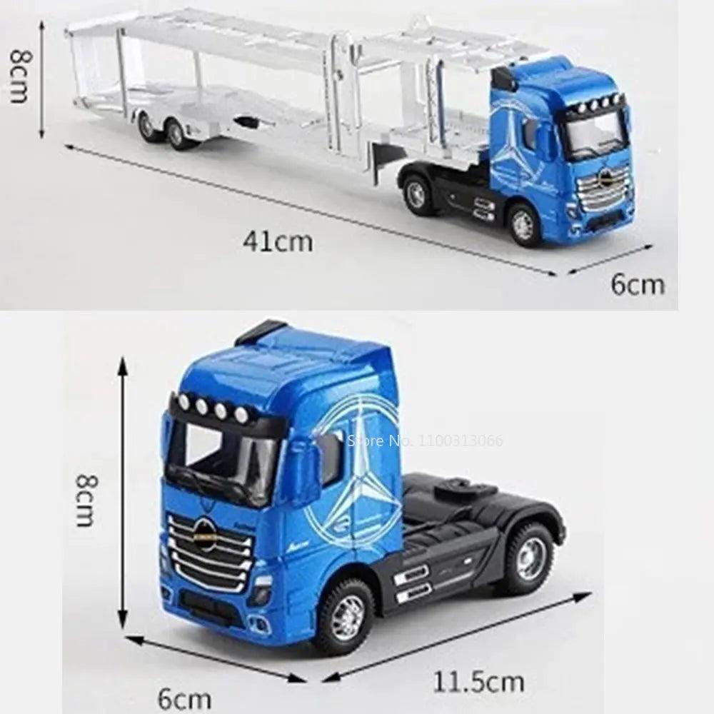 Miniatura Caminhão Mercedes-Benz Com Container, Escala 1:50