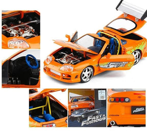 Miniatura Toyota Supra 1995 Brian, Velozes e Furiosos Escala 1:24