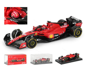 Miniatura F1 Ferrari 2023 SF23, Escala 1:43, # 16 Lecler # 55 Sainz Jr