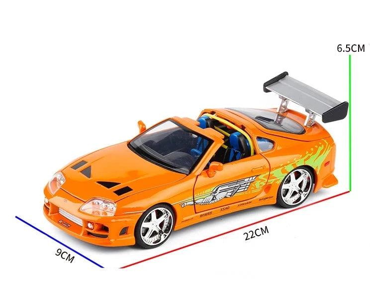 Miniatura Toyota Supra 1995 Brian, Velozes e Furiosos Escala 1:24