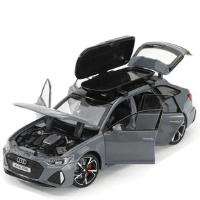 Miniatura Carro Audi RS6 Metal, Escala 1/32