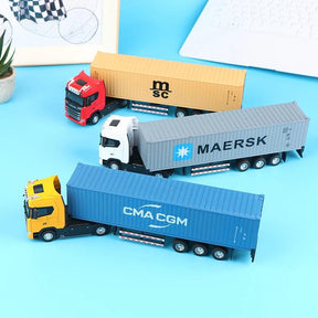 Miniatura Caminhão Scania com Container Escala 1:36