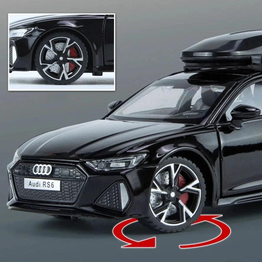 Miniatura Carro Audi RS6 Metal, Escala 1/32