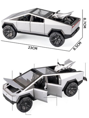 Miniatura Carro Tesla Cybertruck, Escala 1:24 + Quadrículo Grátis