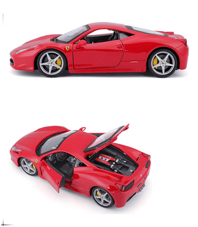 Miniatura Carro Ferrari 458 Italia Escala 1:24 Metal