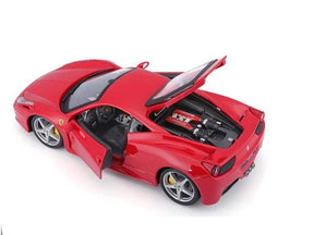 Miniatura Carro Ferrari 458 Italia Escala 1:24 Metal