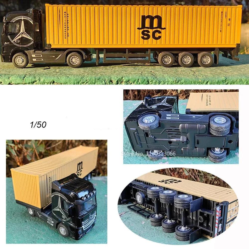 Miniatura Caminhão Mercedes-Benz Com Container, Escala 1:50