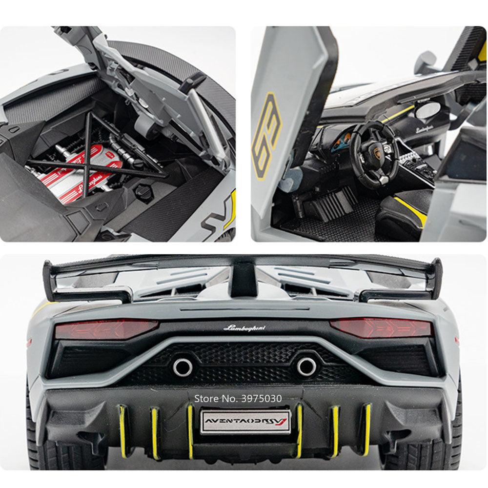 Miniatura Carro Lamborghini Aventador SVJ 63, Escala 1:24