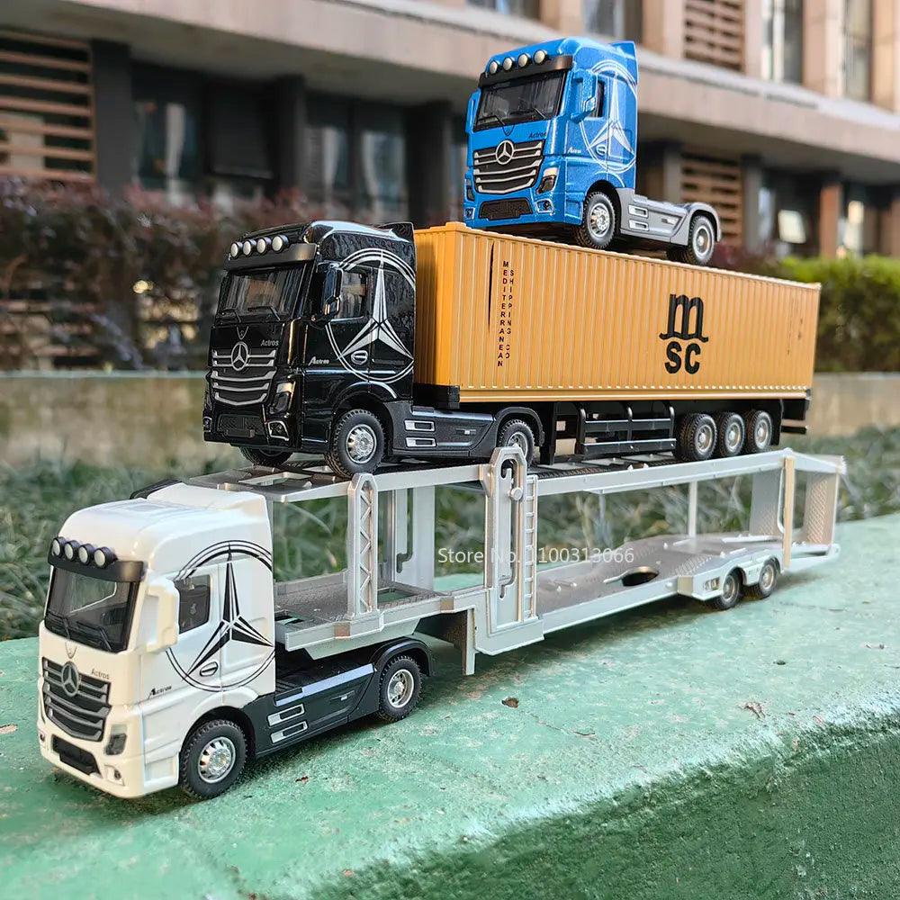 Miniatura Caminhão Mercedes-Benz Com Container, Escala 1:50