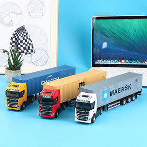 Miniatura Caminhão Scania com Container Escala 1:36