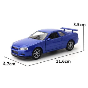 Miniatura Nissan Skyline GTR R34, Escala 1/36