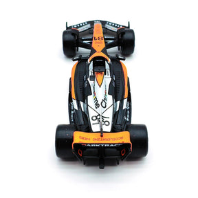 Miniatura Carro Fórmula 1 McLaren F1 Team MCL60 2023, Escala 1:43, 4# Lando Norris, 81# Oscar Piastri