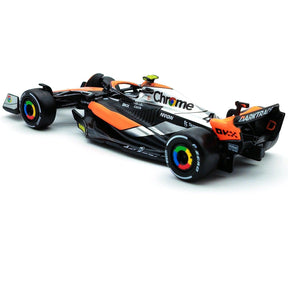 Miniatura Carro Fórmula 1 McLaren F1 Team MCL60 2023, Escala 1:43, 4# Lando Norris, 81# Oscar Piastri