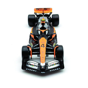 Miniatura Carro Fórmula 1 McLaren F1 Team MCL60 2023, Escala 1:43, 4# Lando Norris, 81# Oscar Piastri