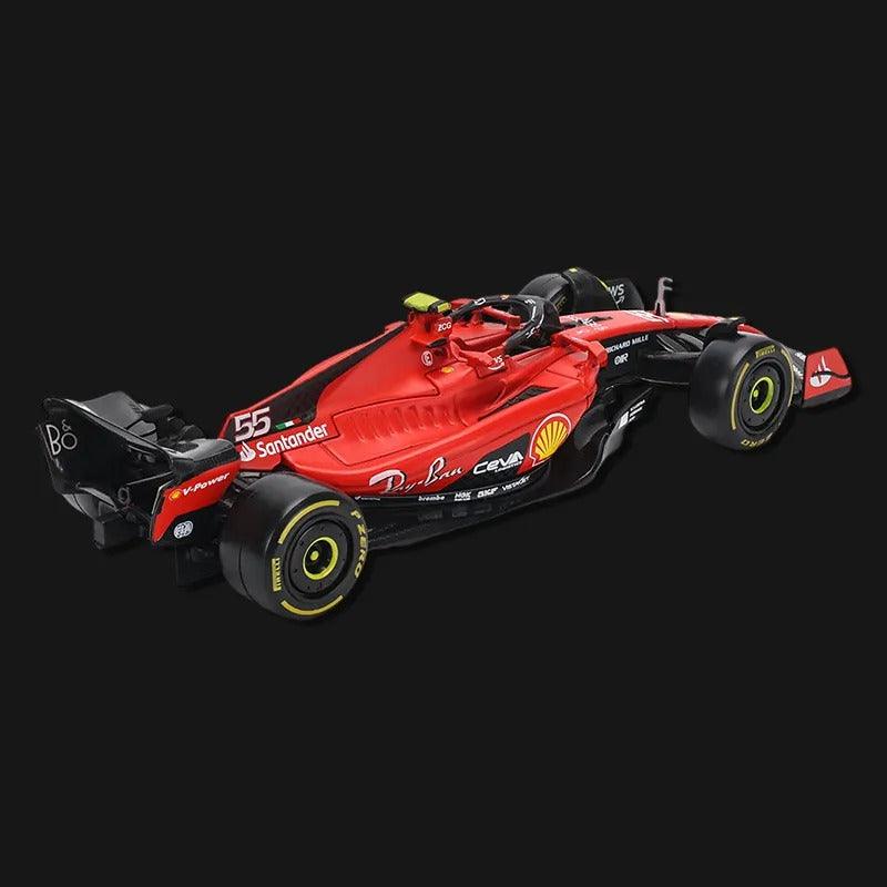 Miniatura F1 Ferrari 2023 SF23, Escala 1:43, # 16 Lecler # 55 Sainz Jr